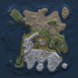 Thumbnail Rust Map: Procedural Map, Size: 3200, Seed: 124873982, 12 Monuments