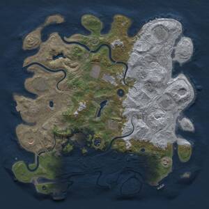 Thumbnail Rust Map: Procedural Map, Size: 4250, Seed: 1725512546, 16 Monuments
