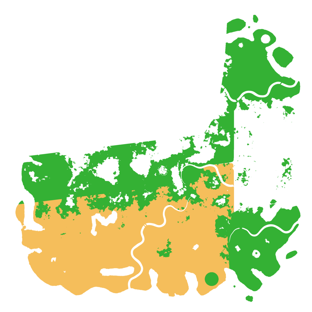 Biome Rust Map: Procedural Map, Size: 6000, Seed: 13141624
