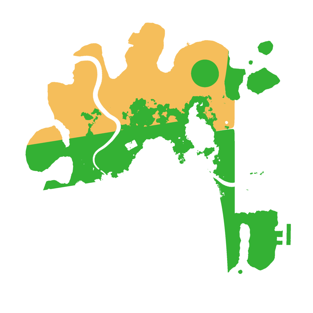 Biome Rust Map: Procedural Map, Size: 3000, Seed: 19980803