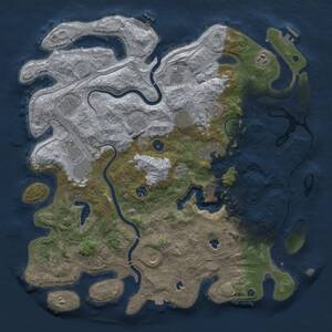 Thumbnail Rust Map: Procedural Map, Size: 4500, Seed: 227442688, 17 Monuments