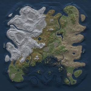 Thumbnail Rust Map: Procedural Map, Size: 4250, Seed: 971805749, 17 Monuments