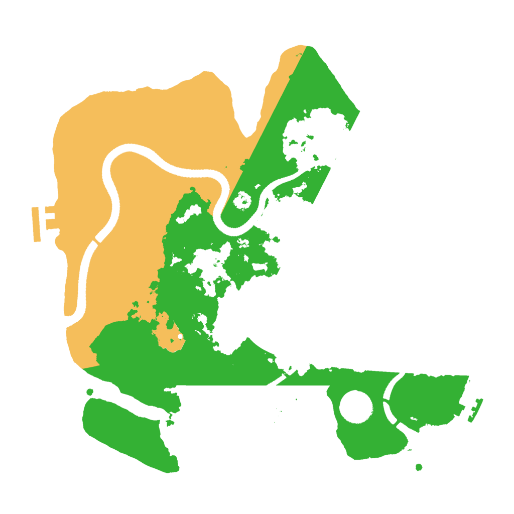 Biome Rust Map: Procedural Map, Size: 3000, Seed: 523164766