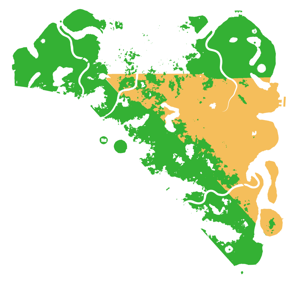 Biome Rust Map: Procedural Map, Size: 6000, Seed: 658398