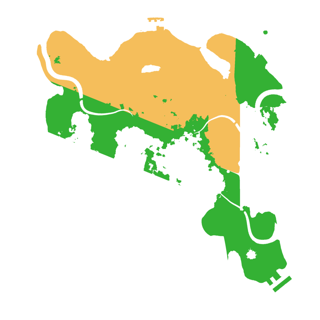Biome Rust Map: Procedural Map, Size: 3000, Seed: 222333