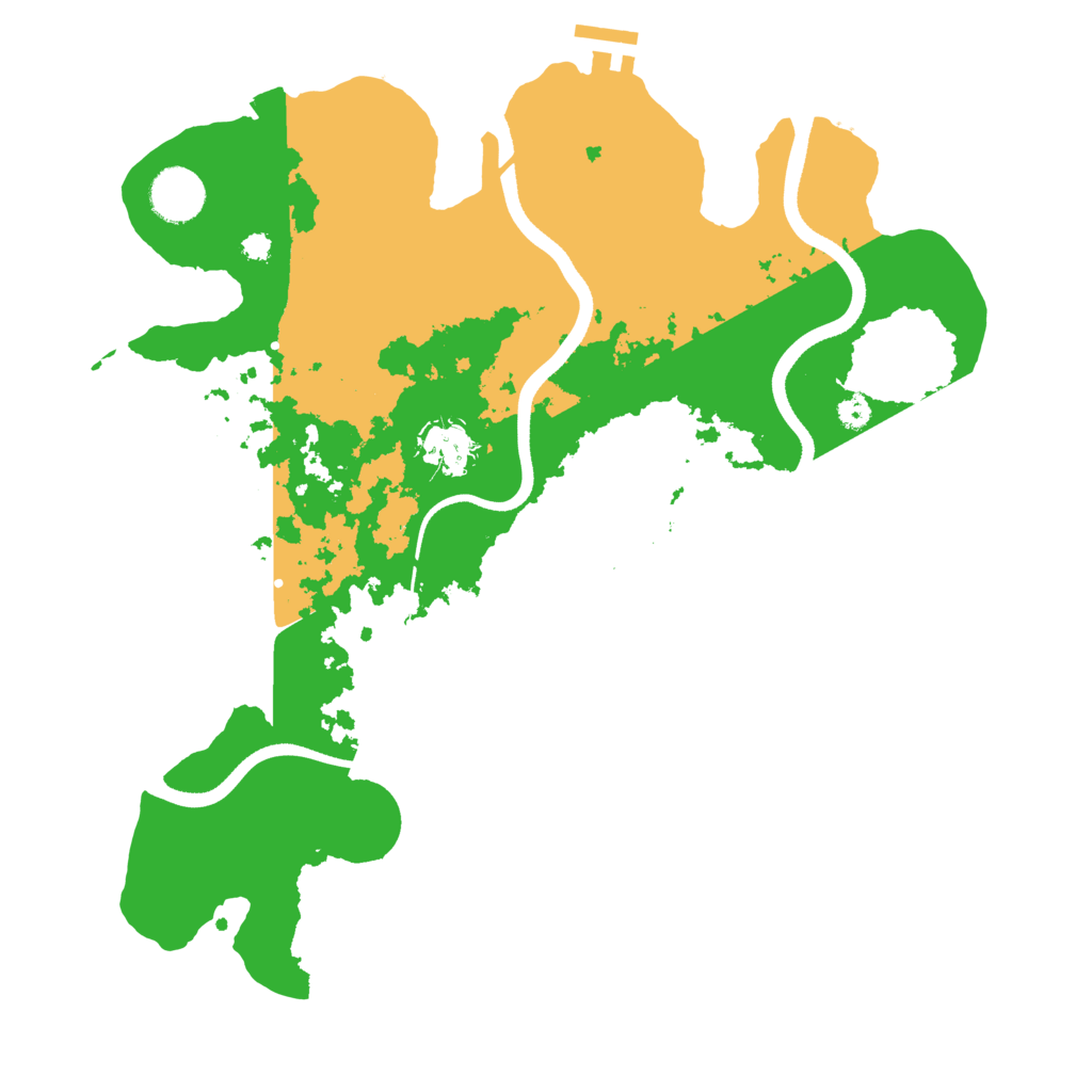 Biome Rust Map: Procedural Map, Size: 3500, Seed: 503190496