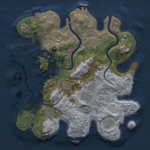 Thumbnail Rust Map: Procedural Map, Size: 3500, Seed: 503190496, 15 Monuments