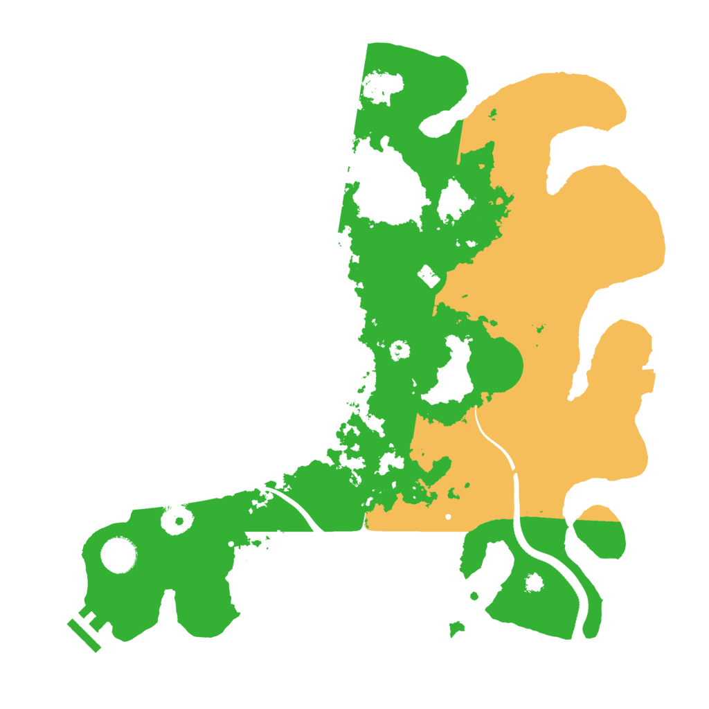 Biome Rust Map: Procedural Map, Size: 3500, Seed: 1298308485