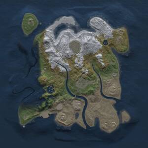 Thumbnail Rust Map: Procedural Map, Size: 2800, Seed: 613848471, 8 Monuments
