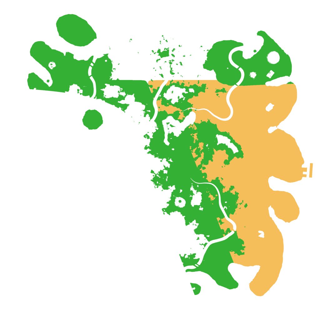 Biome Rust Map: Procedural Map, Size: 4500, Seed: 13646