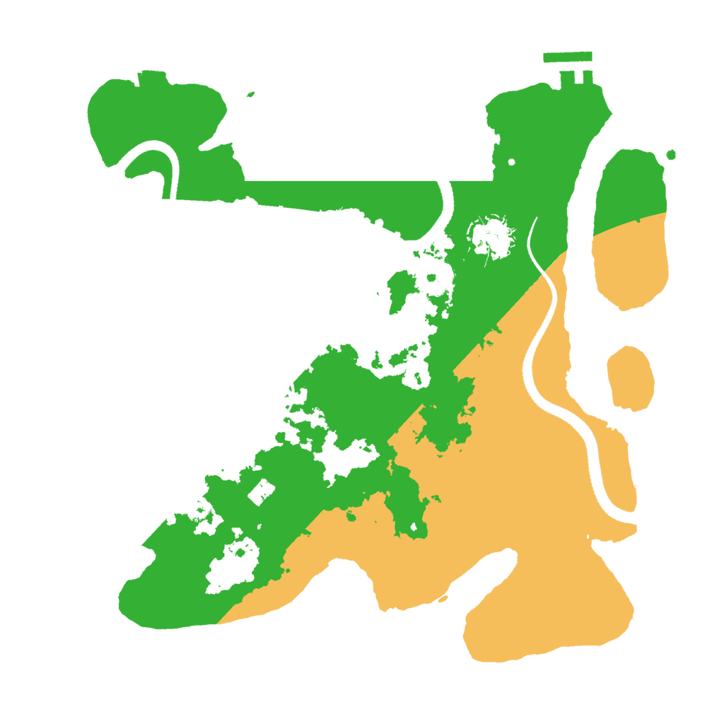 Biome Rust Map: Procedural Map, Size: 3000, Seed: 31434