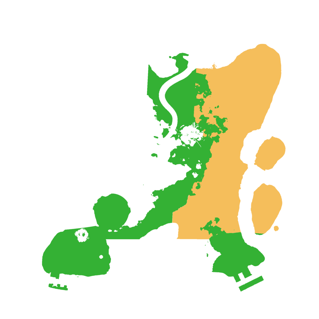 Biome Rust Map: Procedural Map, Size: 2500, Seed: 1830