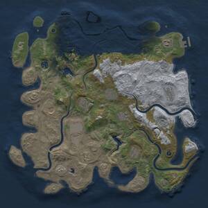 Thumbnail Rust Map: Procedural Map, Size: 4250, Seed: 581384246, 17 Monuments