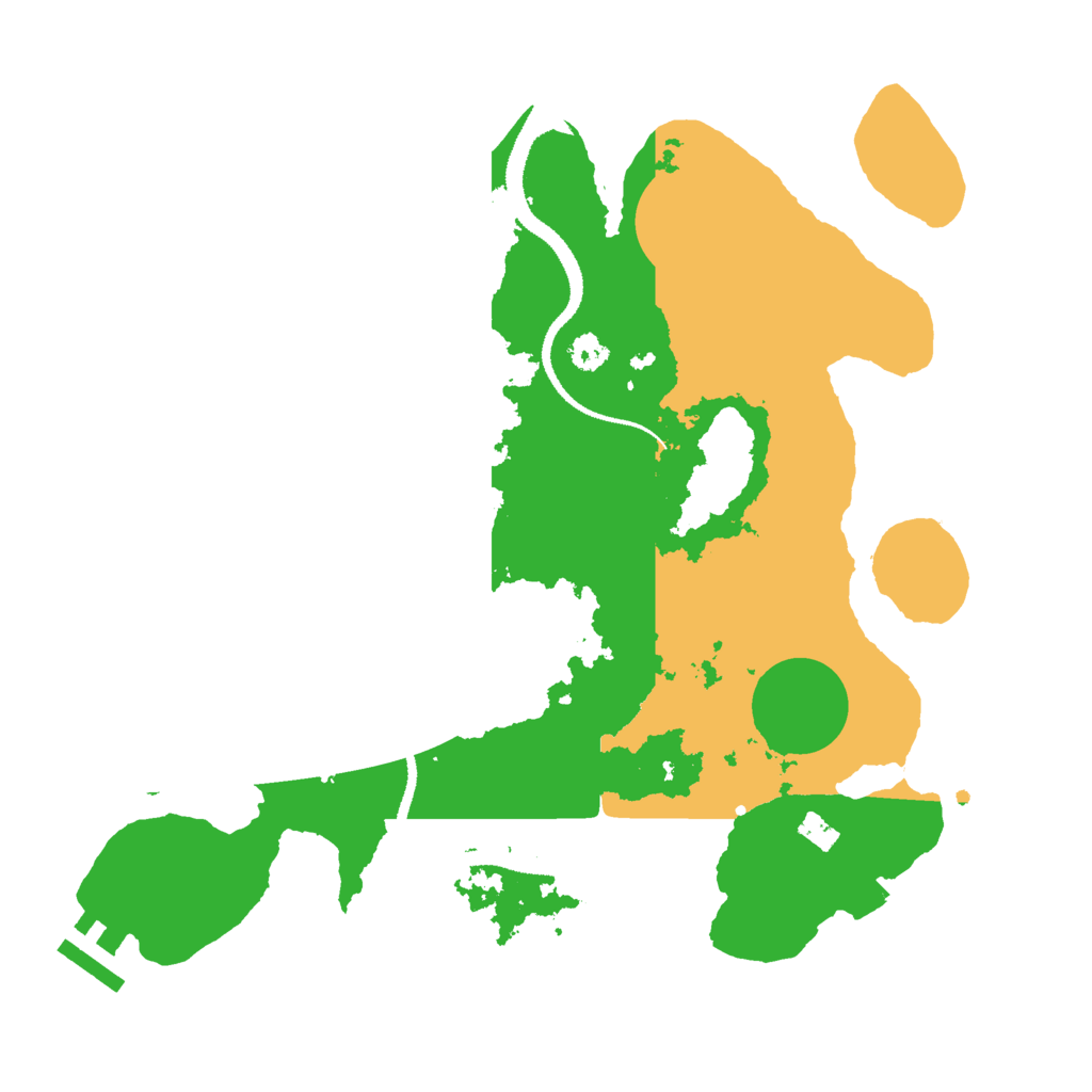 Biome Rust Map: Procedural Map, Size: 3000, Seed: 1443557