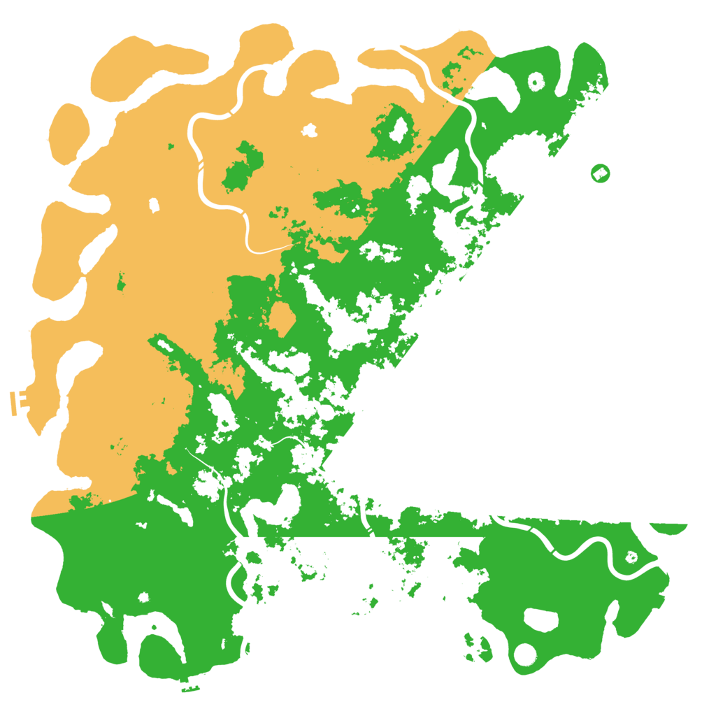 Biome Rust Map: Procedural Map, Size: 6000, Seed: 98316