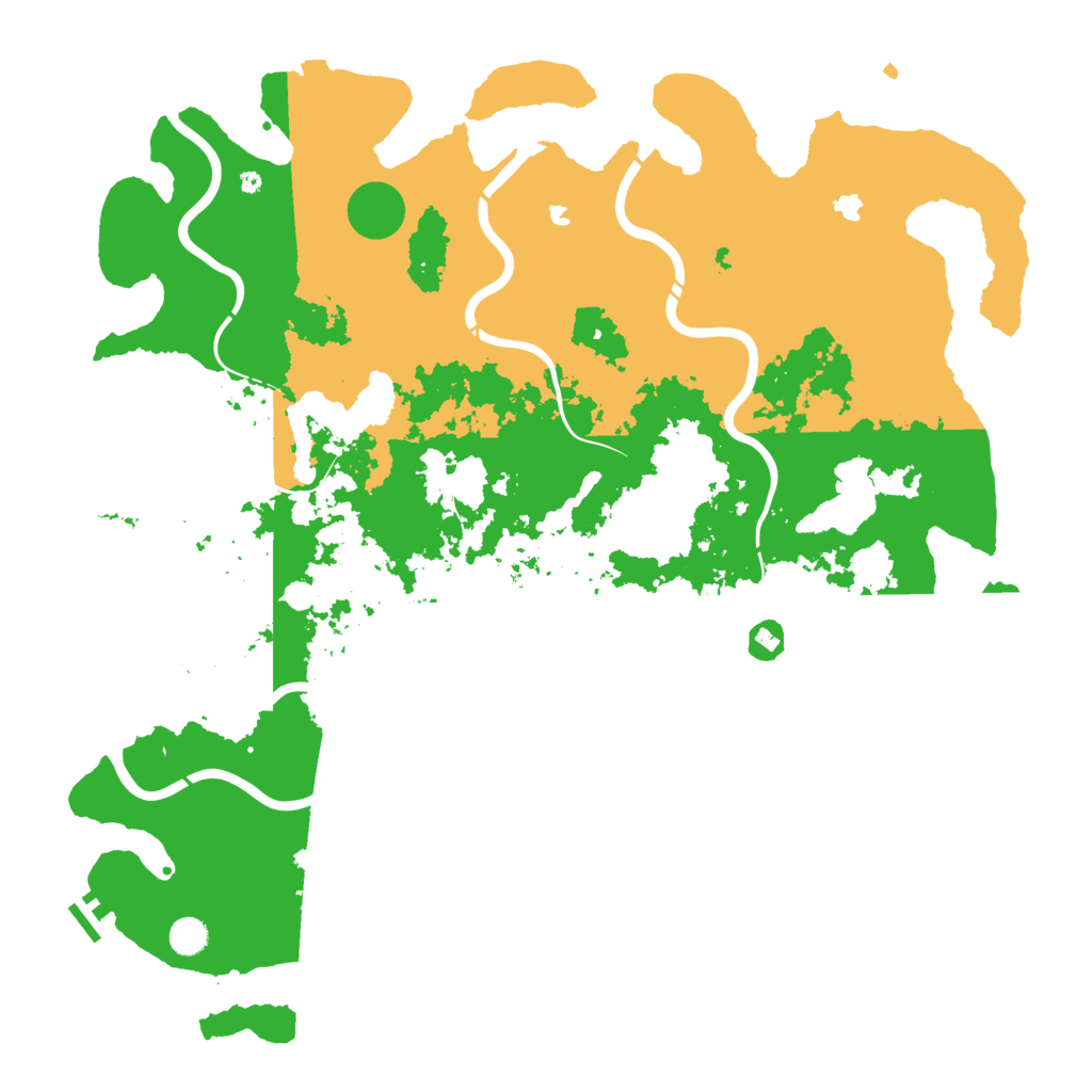 Biome Rust Map: Procedural Map, Size: 5000, Seed: 1239109759