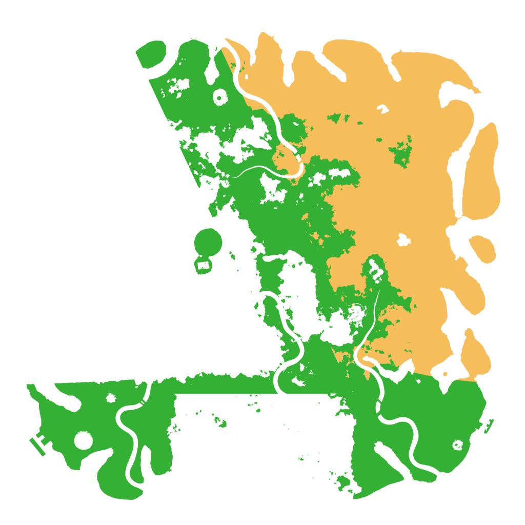 Biome Rust Map: Procedural Map, Size: 5000, Seed: 2055275729