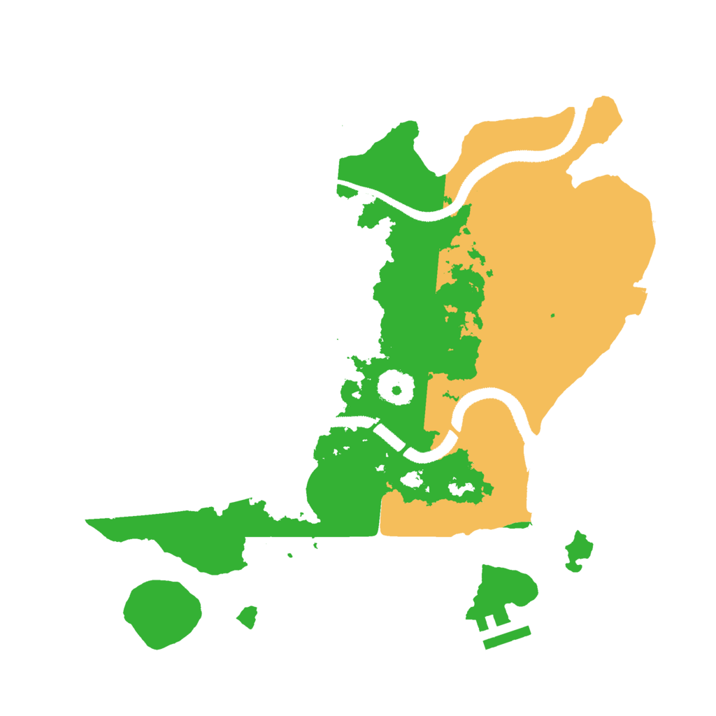 Biome Rust Map: Procedural Map, Size: 3000, Seed: 14003