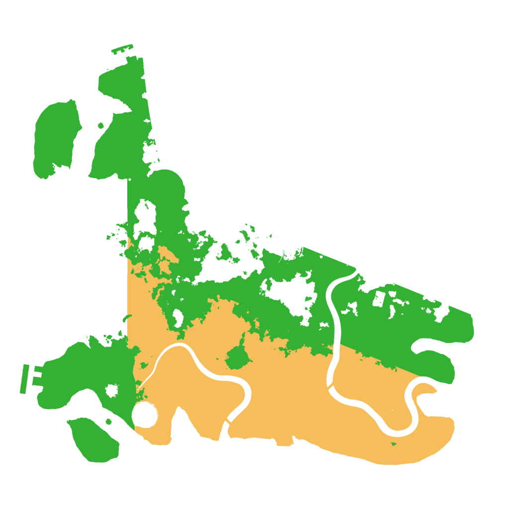 Biome Rust Map: Procedural Map, Size: 3500, Seed: 768456