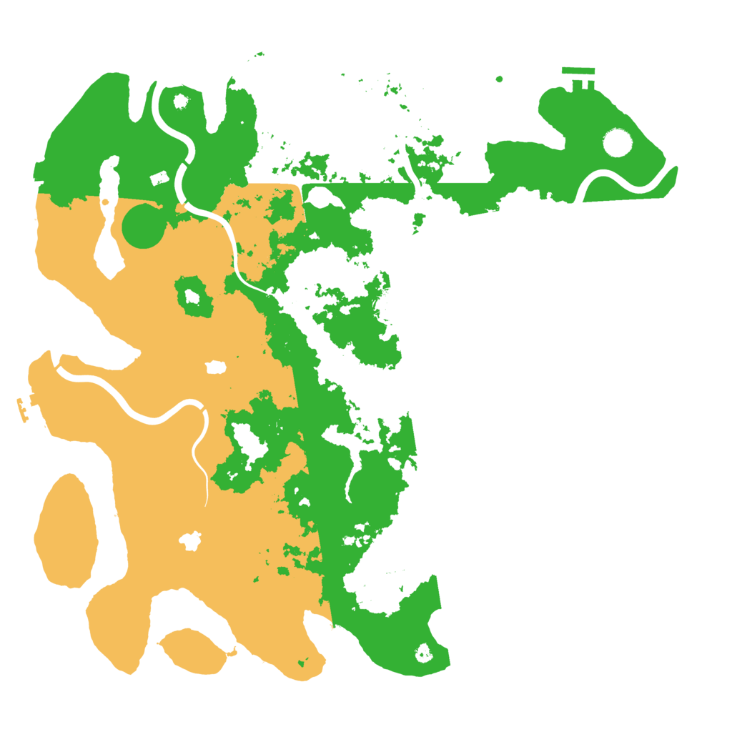 Biome Rust Map: Procedural Map, Size: 4500, Seed: 521014