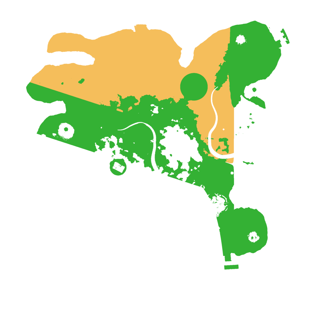 Biome Rust Map: Procedural Map, Size: 3000, Seed: 13477