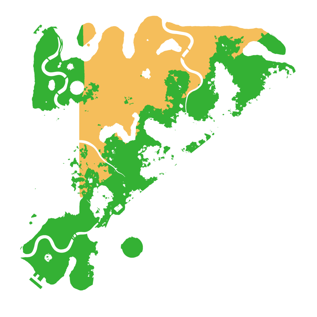 Biome Rust Map: Procedural Map, Size: 4300, Seed: 596895786