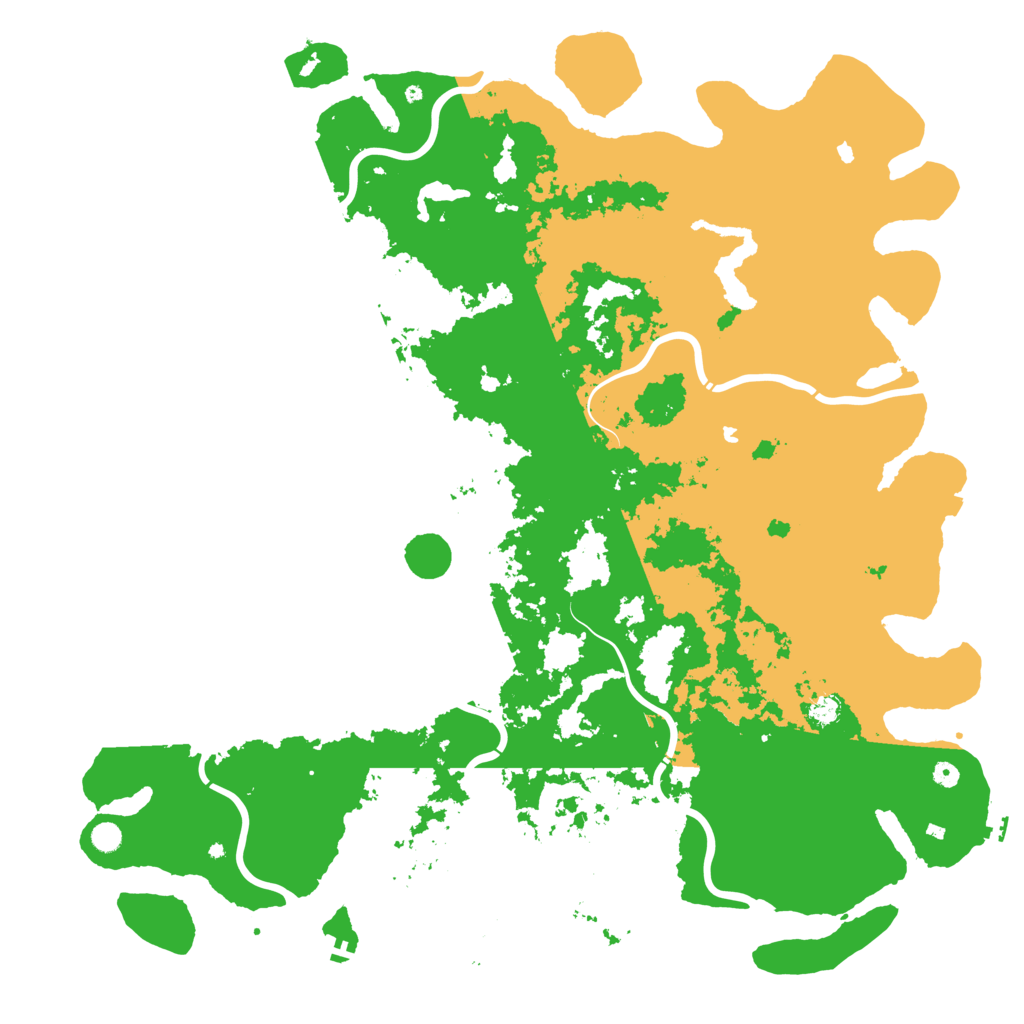Biome Rust Map: Procedural Map, Size: 6000, Seed: 286532921