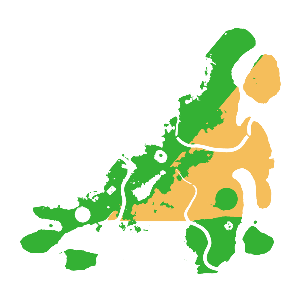 Biome Rust Map: Procedural Map, Size: 3500, Seed: 94637821