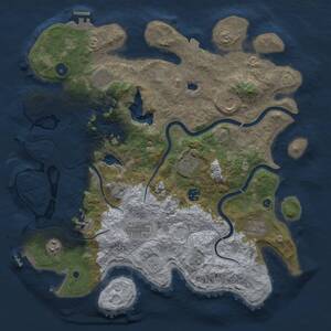 Thumbnail Rust Map: Procedural Map, Size: 4000, Seed: 1171487820, 14 Monuments