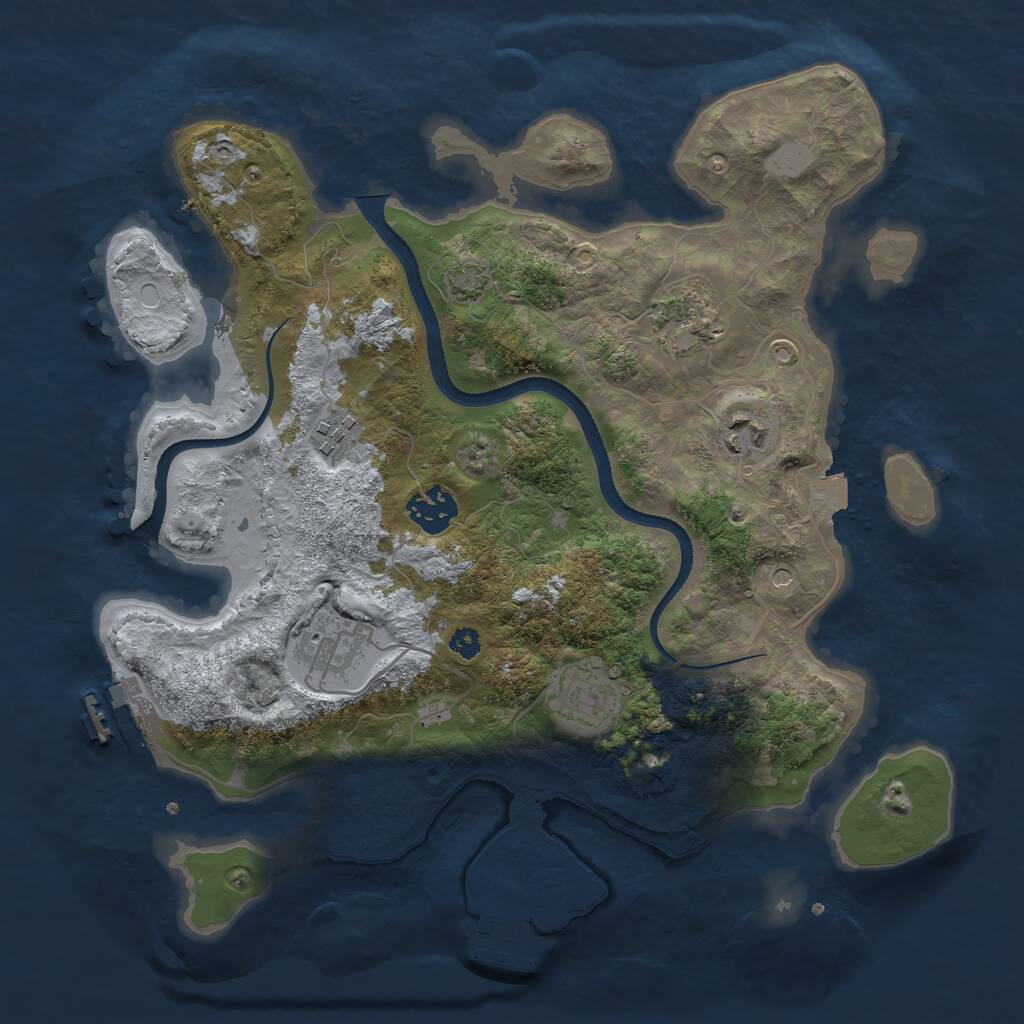 Rust Map: Procedural Map, Size: 3300, Seed: 202606051, 11 Monuments