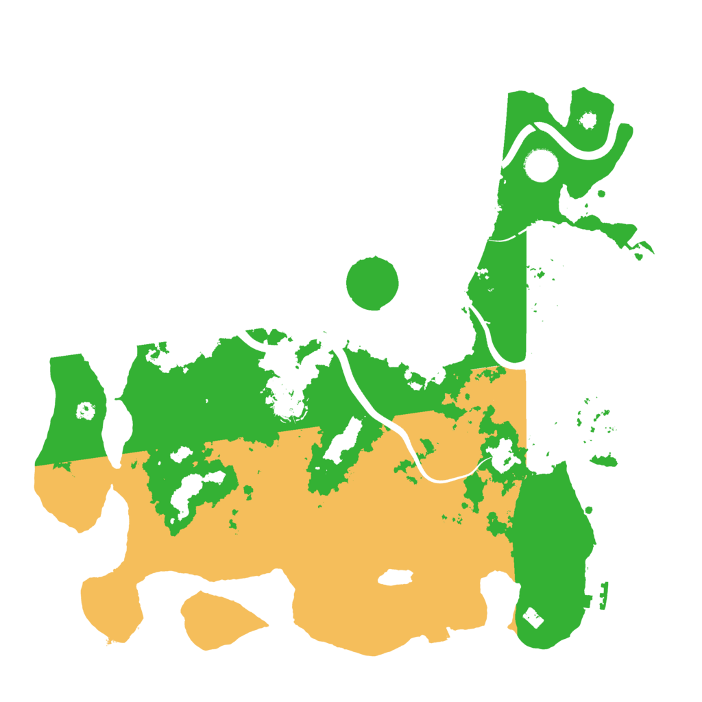 Biome Rust Map: Procedural Map, Size: 3800, Seed: 678437447