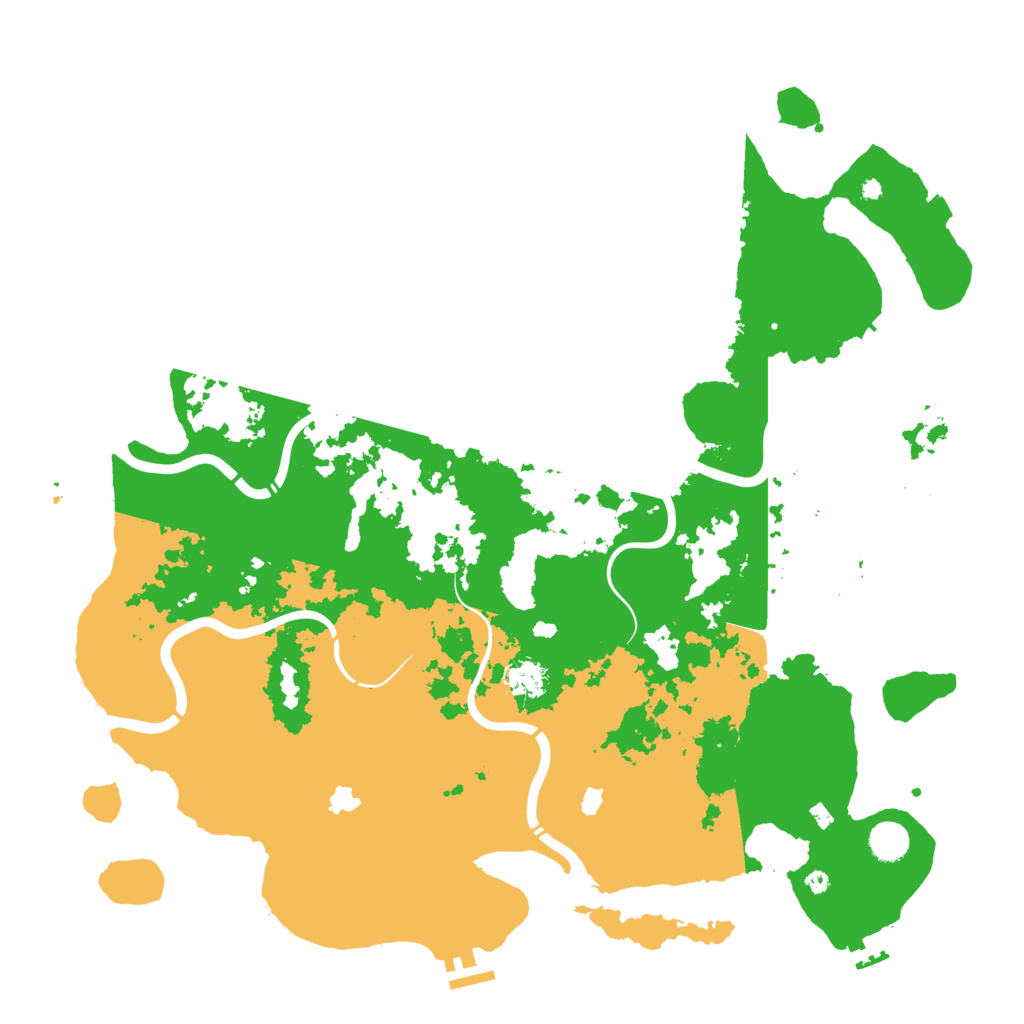 Biome Rust Map: Procedural Map, Size: 4500, Seed: 1234495862