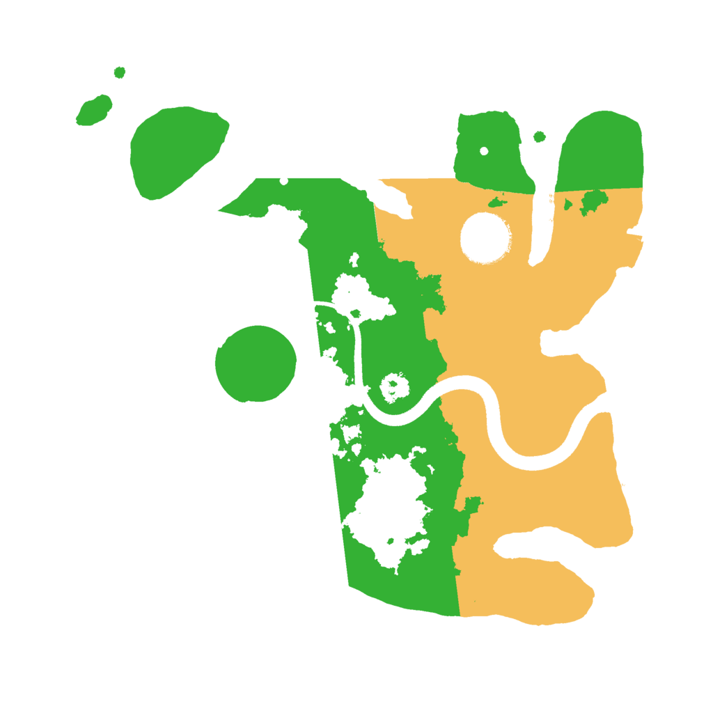 Biome Rust Map: Procedural Map, Size: 2500, Seed: 700794227