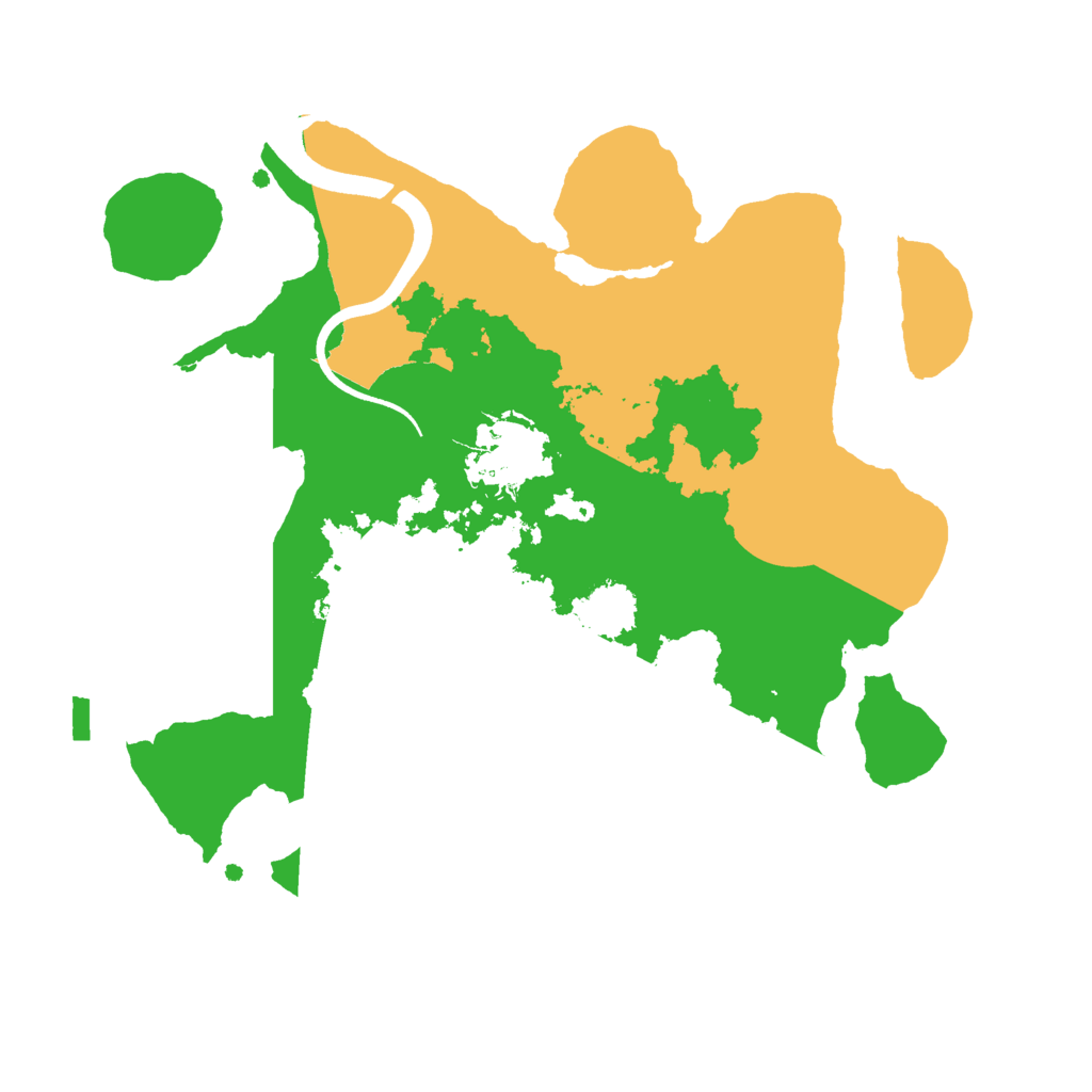 Biome Rust Map: Procedural Map, Size: 2500, Seed: 45107228