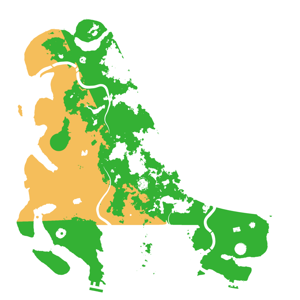 Biome Rust Map: Procedural Map, Size: 4500, Seed: 670650495