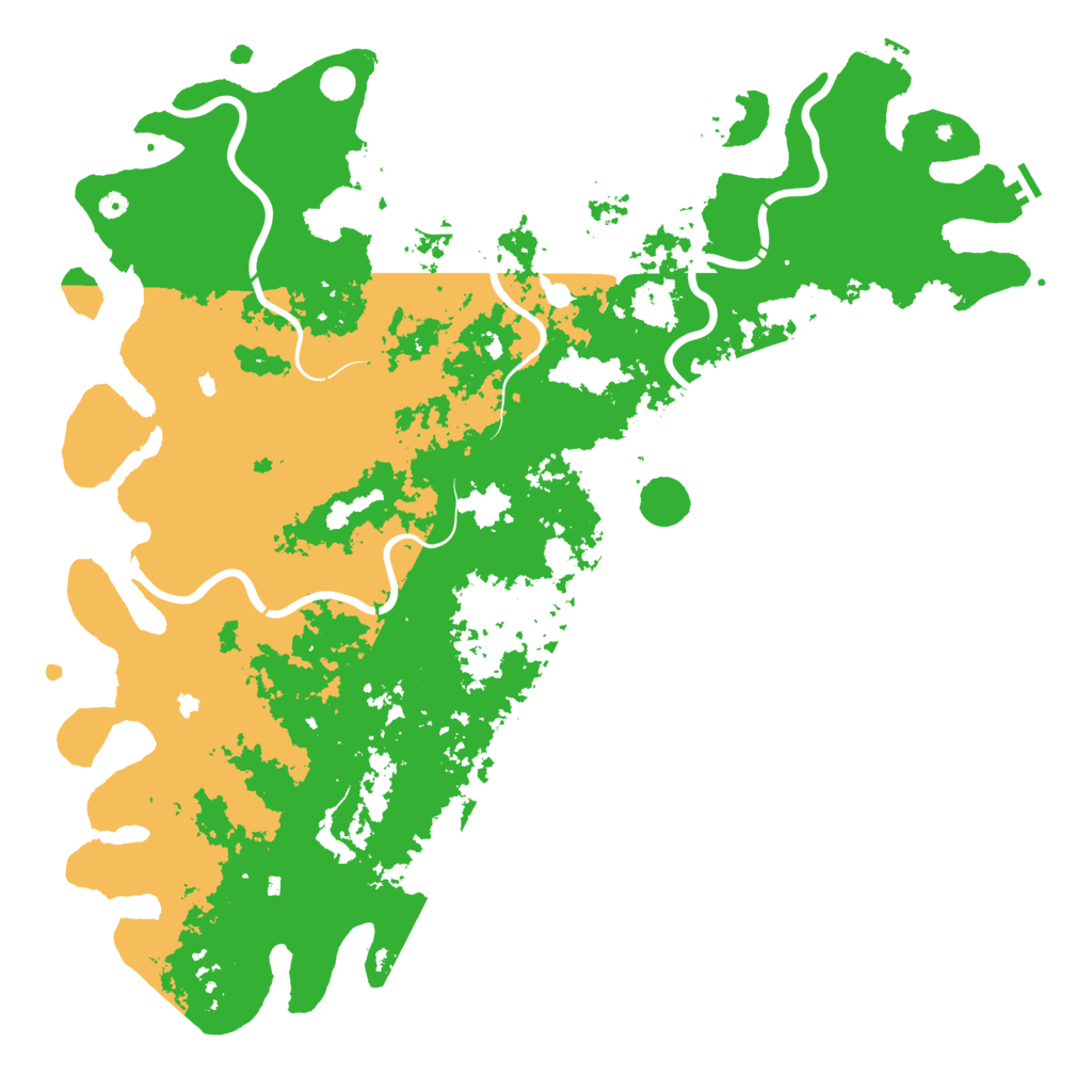 Biome Rust Map: Procedural Map, Size: 6000, Seed: 1287818349