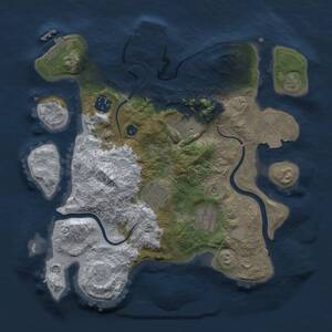 Thumbnail Rust Map: Procedural Map, Size: 3000, Seed: 5578, 10 Monuments