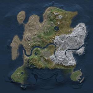 Thumbnail Rust Map: Procedural Map, Size: 3000, Seed: 6231122, 10 Monuments