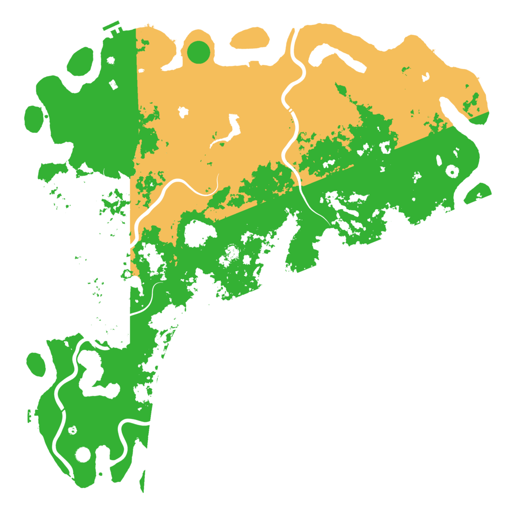 Biome Rust Map: Procedural Map, Size: 6000, Seed: 896615986