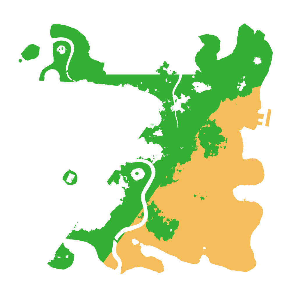 Biome Rust Map: Procedural Map, Size: 3500, Seed: 3572143