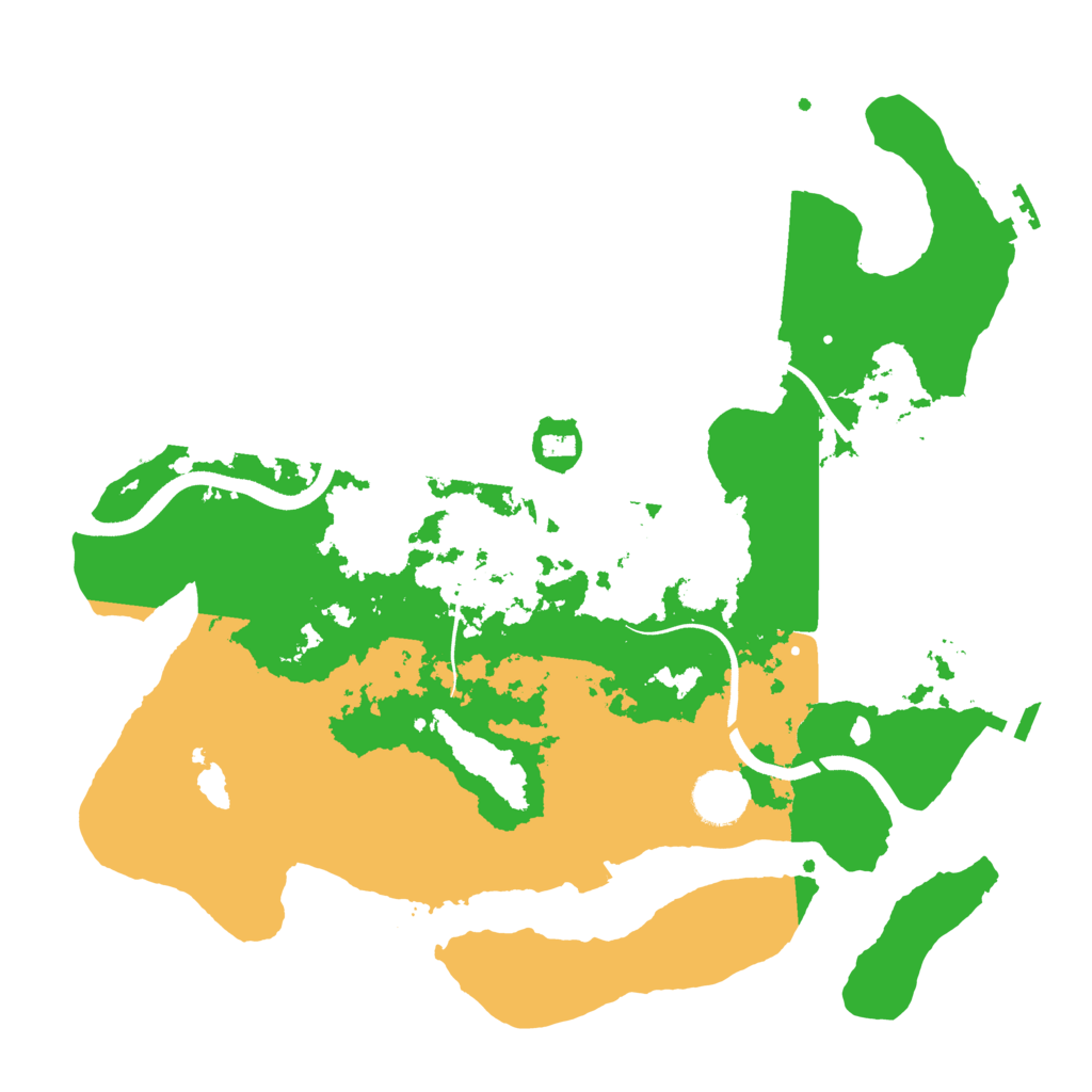 Biome Rust Map: Procedural Map, Size: 3500, Seed: 59230208