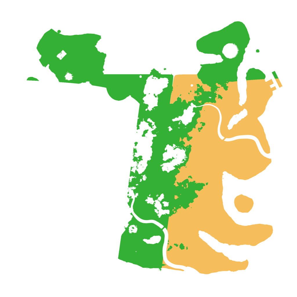 Biome Rust Map: Procedural Map, Size: 3500, Seed: 24122007