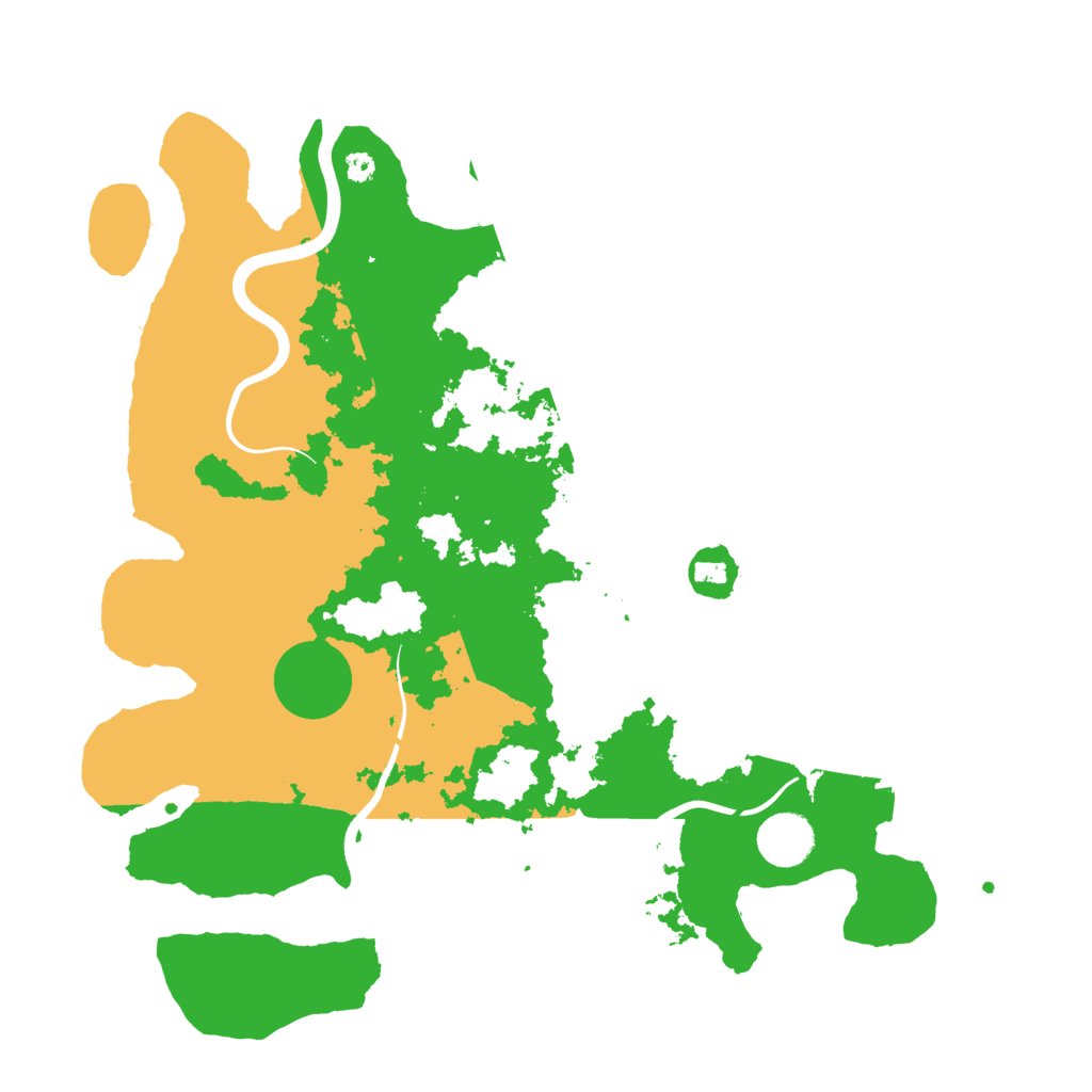 Biome Rust Map: Procedural Map, Size: 3700, Seed: 491671318