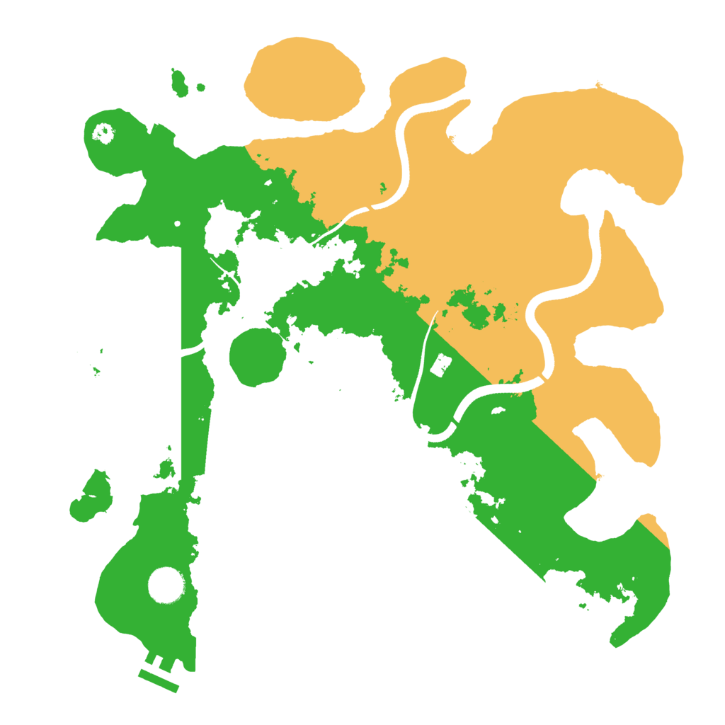 Biome Rust Map: Procedural Map, Size: 3500, Seed: 78839872