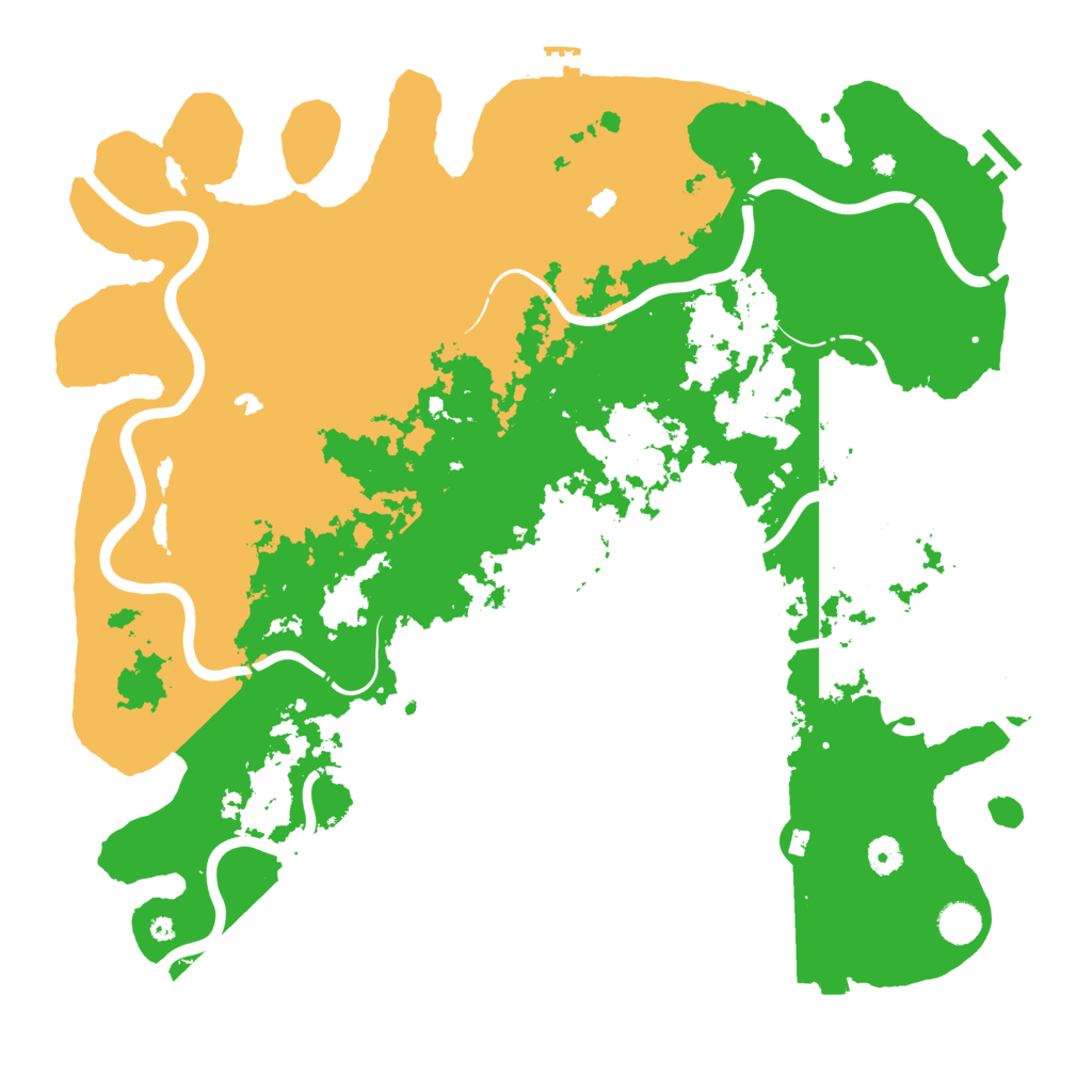 Biome Rust Map: Procedural Map, Size: 4500, Seed: 950509499