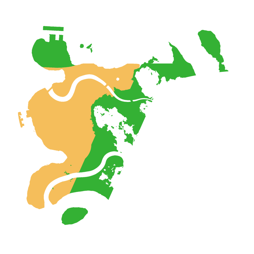 Biome Rust Map: Procedural Map, Size: 2500, Seed: 94879546