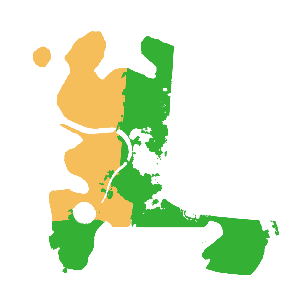Biome Rust Map: Procedural Map, Size: 2500, Seed: 658646981