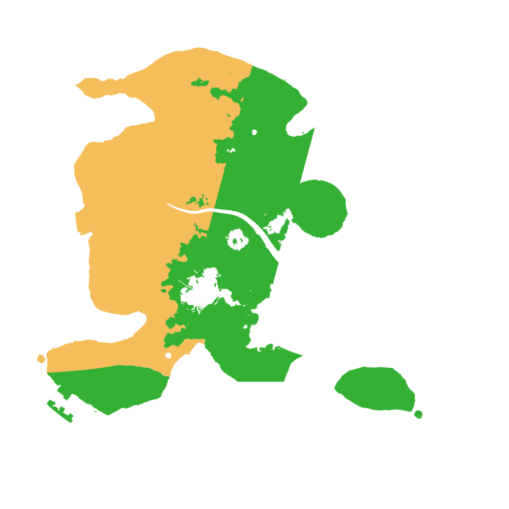 Biome Rust Map: Procedural Map, Size: 2500, Seed: 2026059401