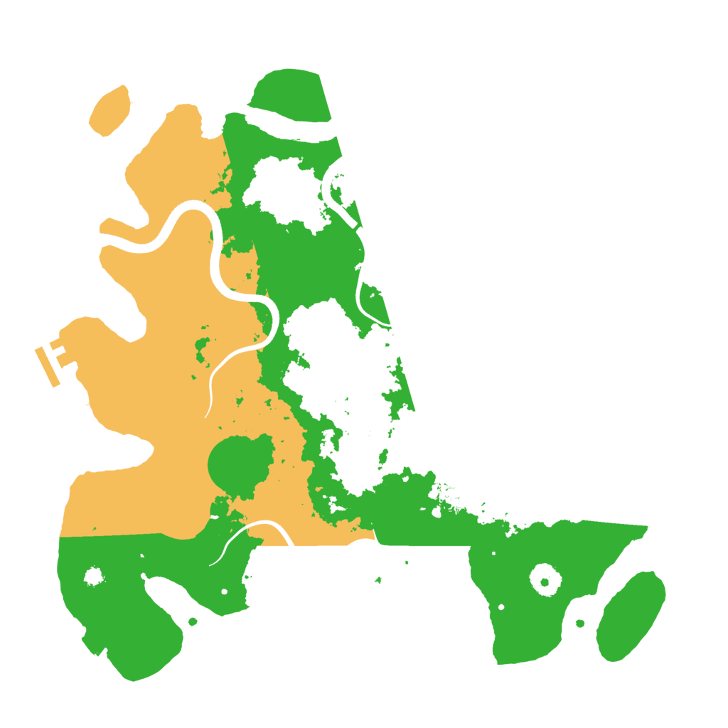 Biome Rust Map: Procedural Map, Size: 3500, Seed: 42352323