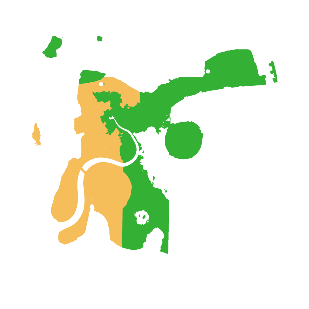 Biome Rust Map: Procedural Map, Size: 2200, Seed: 1589351198